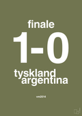 plakat: resultat for fodbold vm finalen i 2014 - secret meadow-Fodbold-A1two3
