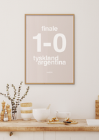 plakat: resultat for fodbold vm finalen i 2014 - jade-Fodbold-A1two3