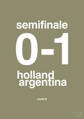 plakat: resultat for fodbold vm semifinale A i 2014 - misty forrest-Fodbold-A1two3