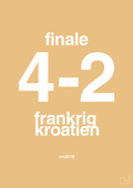 plakat: resultat for fodbold vm finalen i 2018 - charismatic-Fodbold-A1two3