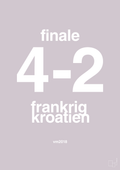 plakat: resultat for fodbold vm finalen i 2018 - dusty lilac-Fodbold-A1two3
