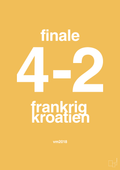 plakat: resultat for fodbold vm finalen i 2018 - honeycomb-Fodbold-A1two3