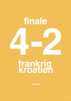 plakat: resultat for fodbold vm finalen i 2018 - honeycomb-Fodbold-A1two3