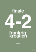 plakat: resultat for fodbold vm finalen i 2018 - jade-Fodbold-A1two3