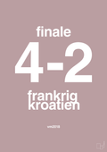 plakat: resultat for fodbold vm finalen i 2018 - light rose-Fodbold-A1two3