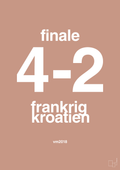 plakat: resultat for fodbold vm finalen i 2018 - powder-Fodbold-A1two3