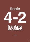 plakat: resultat for fodbold vm finalen i 2018 - red pepper-Fodbold-A1two3