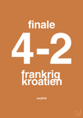 plakat: resultat for fodbold vm finalen i 2018 - rumba orange-Fodbold-A1two3