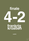 plakat: resultat for fodbold vm finalen i 2018 - secret meadow-Fodbold-A1two3