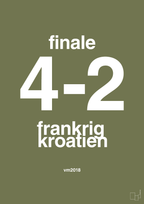 plakat: resultat for fodbold vm finalen i 2018 - secret meadow-Fodbold-A1two3