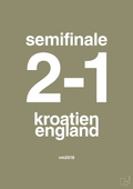 plakat: resultat for fodbold vm semifinale A i 2018 - misty forrest-Fodbold-A1two3