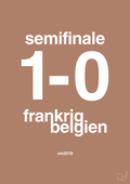 plakat: resultat for fodbold vm semifinale B i 2018 - cider spice-Fodbold-A1two3