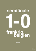 plakat: resultat for fodbold vm semifinale B i 2018 - misty forrest-Fodbold-A1two3