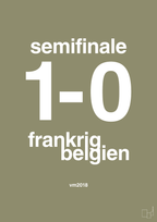 plakat: resultat for fodbold vm semifinale B i 2018 - misty forrest-Fodbold-A1two3