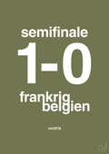 plakat: resultat for fodbold vm semifinale B i 2018 - secret meadow-Fodbold-A1two3