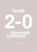 plakat: resultat for fodbold em finalen i 1992 - broken beige-Fodbold-A1two3