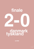 plakat: resultat for fodbold em finalen i 1992 - bubble shell-Fodbold-A1two3