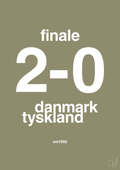 plakat: resultat for fodbold em finalen i 1992 - misty forrest-Fodbold-A1two3