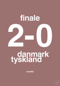 plakat: resultat for fodbold em finalen i 1992 - plum-Fodbold-A1two3