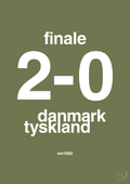 plakat: resultat for fodbold em finalen i 1992 - secret meadow-Fodbold-A1two3
