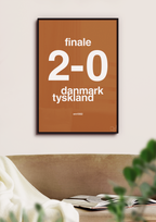 plakat: resultat for fodbold em finalen i 1992 - plum-Fodbold-A1two3