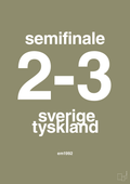 plakat: resultat for fodbold em semifinale B i 1992 - misty forrest-Fodbold-A1two3