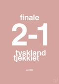 plakat: resultat for fodbold em finalen i 1996 - bubble shell-Fodbold-A1two3