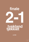 plakat: resultat for fodbold em finalen i 1996 - cider spice-Fodbold-A1two3