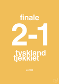 plakat: resultat for fodbold em finalen i 1996 - honeycomb-Fodbold-A1two3