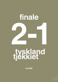 plakat: resultat for fodbold em finalen i 1996 - misty forrest-Fodbold-A1two3