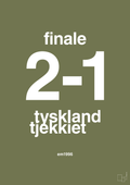 plakat: resultat for fodbold em finalen i 1996 - secret meadow-Fodbold-A1two3