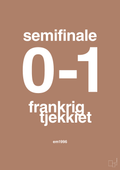 plakat: resultat for fodbold em semifinale B i 1996 - cider spice-Fodbold-A1two3