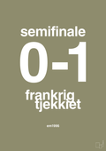plakat: resultat for fodbold em semifinale B i 1996 - misty forrest-Fodbold-A1two3