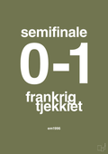 plakat: resultat for fodbold em semifinale B i 1996 - secret meadow-Fodbold-A1two3
