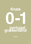 plakat: resultat for fodbold em finalen i 2004 - back to nature-Fodbold-A1two3