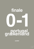 plakat: resultat for fodbold em finalen i 2004 - battleship gray-Fodbold-A1two3