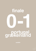 plakat: resultat for fodbold em finalen i 2004 - creamy mushroom-Fodbold-A1two3
