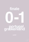 plakat: resultat for fodbold em finalen i 2004 - dusty lilac-Fodbold-A1two3