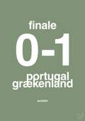 plakat: resultat for fodbold em finalen i 2004 - jade-Fodbold-A1two3