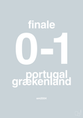 plakat: resultat for fodbold em finalen i 2004 - light drizzle-Fodbold-A1two3