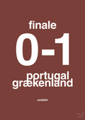 plakat: resultat for fodbold em finalen i 2004 - red pepper-Fodbold-A1two3