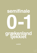 plakat: resultat for fodbold em semifinale A i 2004 - back to nature-Fodbold-A1two3