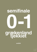 plakat: resultat for fodbold em semifinale A i 2004 - misty forrest-Fodbold-A1two3