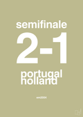 plakat: resultat for fodbold em semifinale B i 2004 - back to nature-Fodbold-A1two3