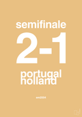 plakat: resultat for fodbold em semifinale B i 2004 - charismatic-Fodbold-A1two3