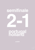 plakat: resultat for fodbold em semifinale B i 2004 - dusty lilac-Fodbold-A1two3