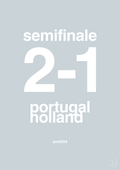 plakat: resultat for fodbold em semifinale B i 2004 - light drizzle-Fodbold-A1two3