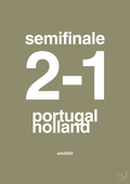 plakat: resultat for fodbold em semifinale B i 2004 - misty forrest-Fodbold-A1two3