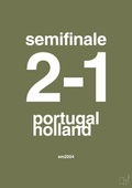 plakat: resultat for fodbold em semifinale B i 2004 - secret meadow-Fodbold-A1two3