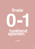 plakat: resultat for fodbold em finalen i 2008 - bubble shell-Fodbold-A1two3